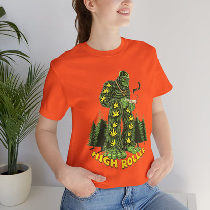 Cannabis Sasquatch Forest King T-Shirt - Premium Bigfoot 420 Lifestyle Apparel"