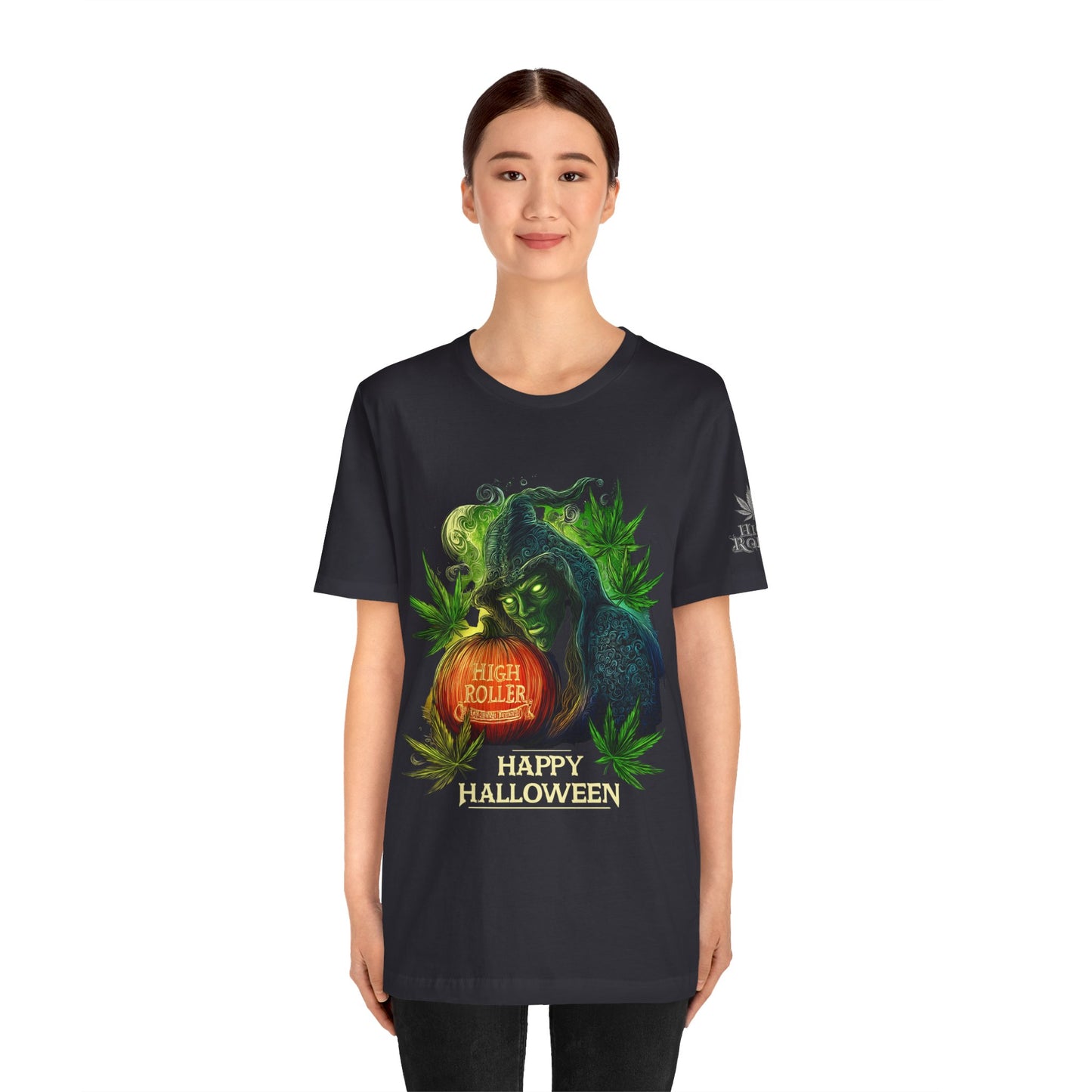 Cannabis Witch's Brew Halloween T-Shirt - Premium Spooky 420 Black Edition Apparel"