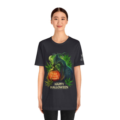 Cannabis Witch's Brew Halloween T-Shirt - Premium Spooky 420 Black Edition Apparel"