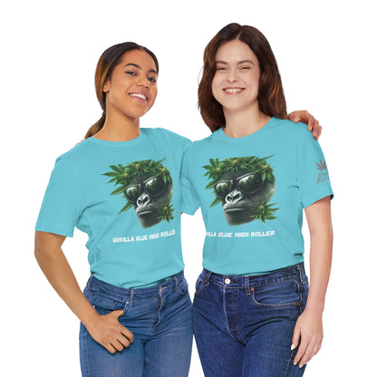 Gorilla Glue Elite Tee - Premium Airlume Cotton Cannabis Strain Culture Black Shirt