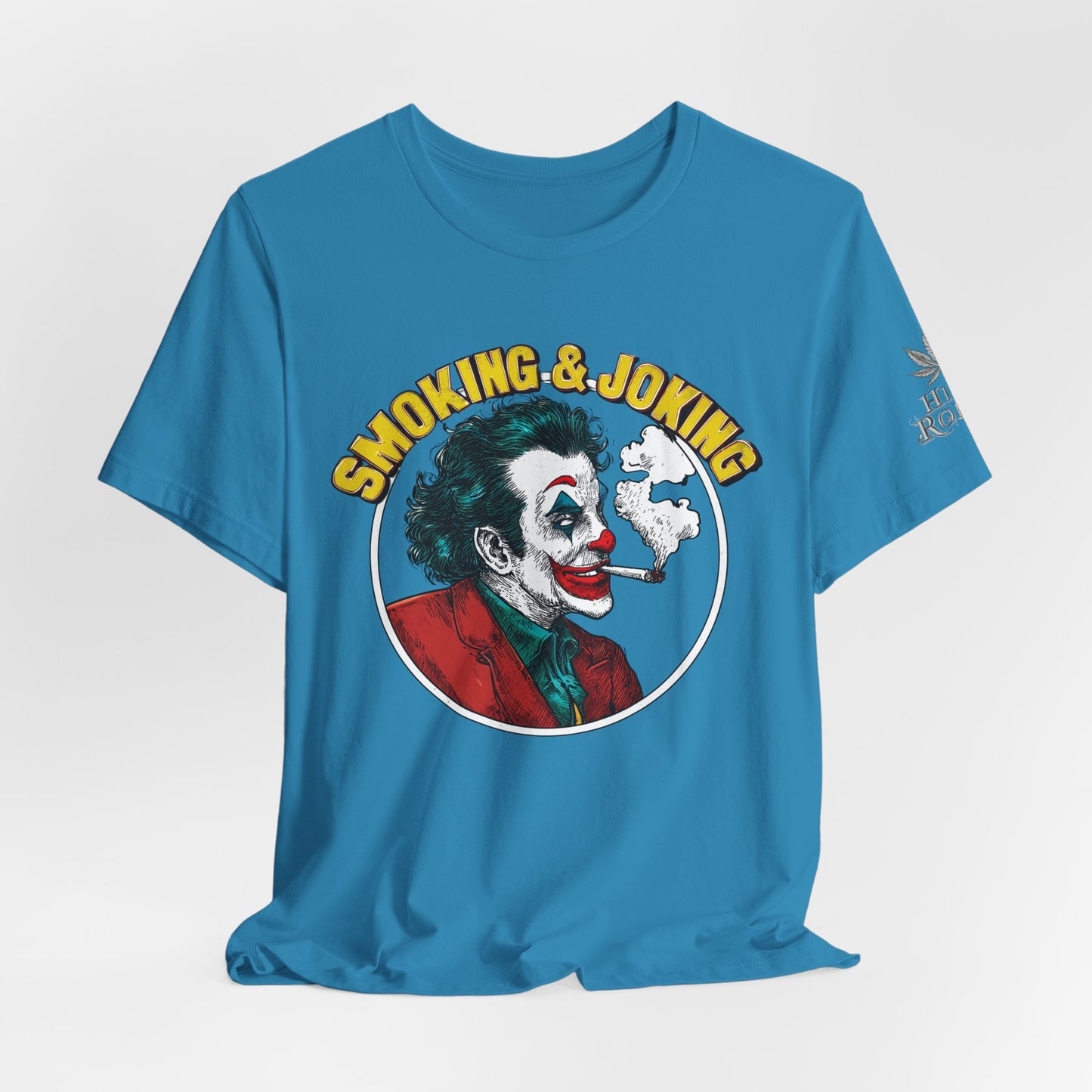 Smoking & Joking T-Shirt - Premium Airlume Cotton Cannabis Villain Pop Art Tee