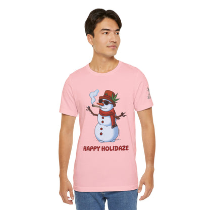 Happy Holidaze Premium Cannabis Christmas T-Shirt