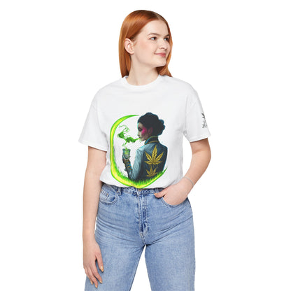 Cannabis Queen Commander T-Shirt - Premium Afrofuturistic 420 Lifestyle Apparel"