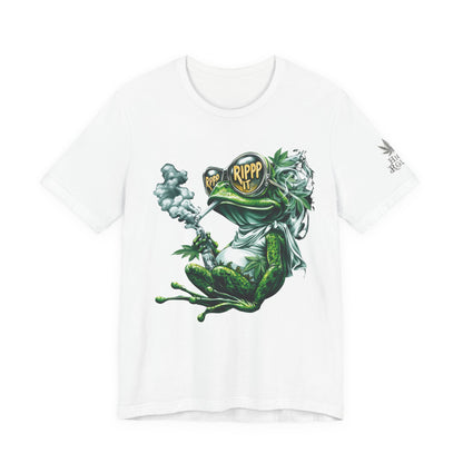 RIPPP IT Cosmic Frog Tee - Premium Airlume Cotton Cannabis Culture Streetwear