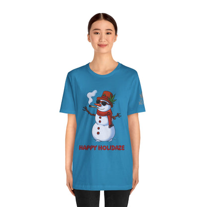 Happy Holidaze Premium Cannabis Christmas T-Shirt