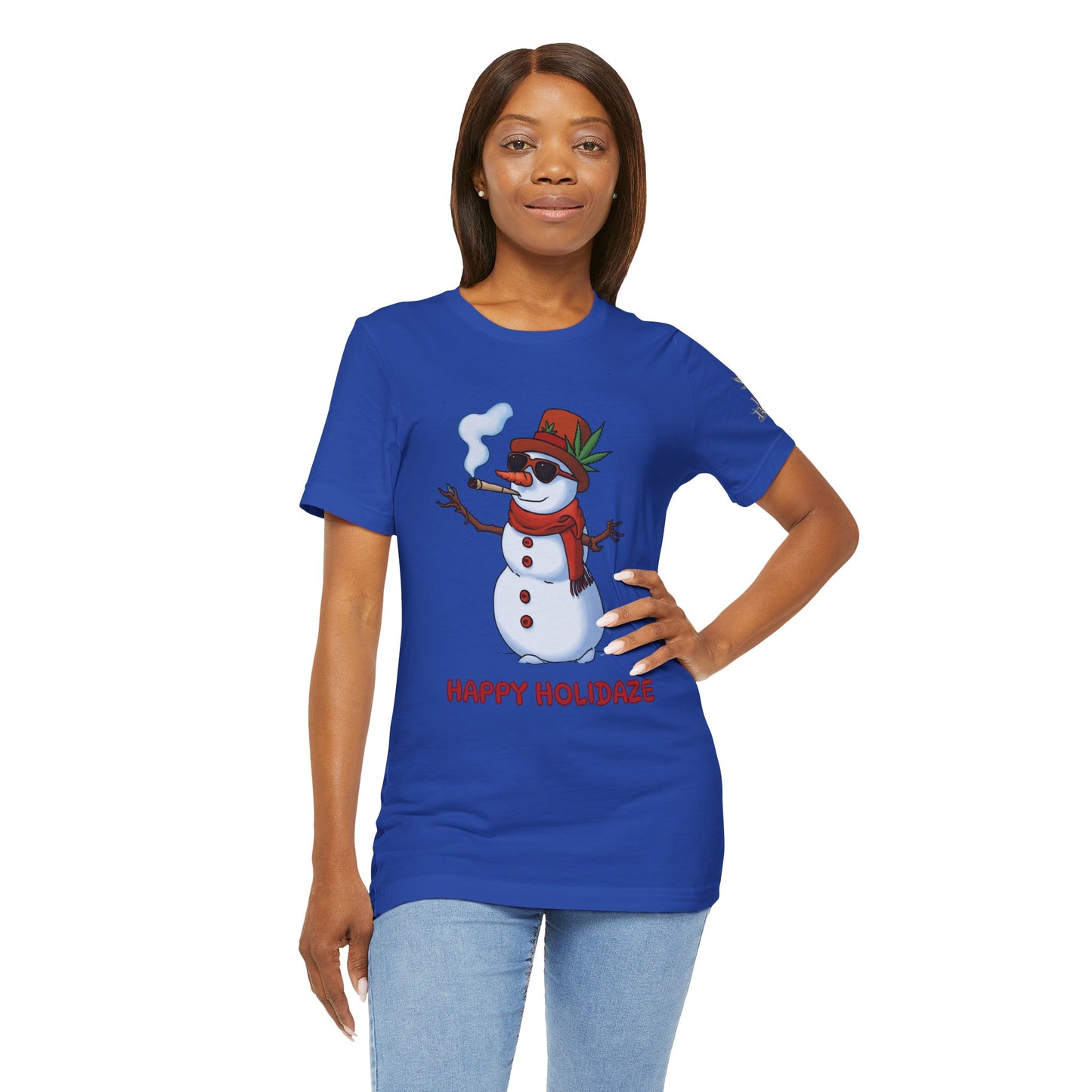 Happy Holidaze Premium Cannabis Christmas T-Shirt