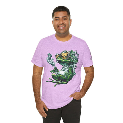 RIPPP IT Cosmic Frog Tee - Premium Airlume Cotton Cannabis Culture Streetwear