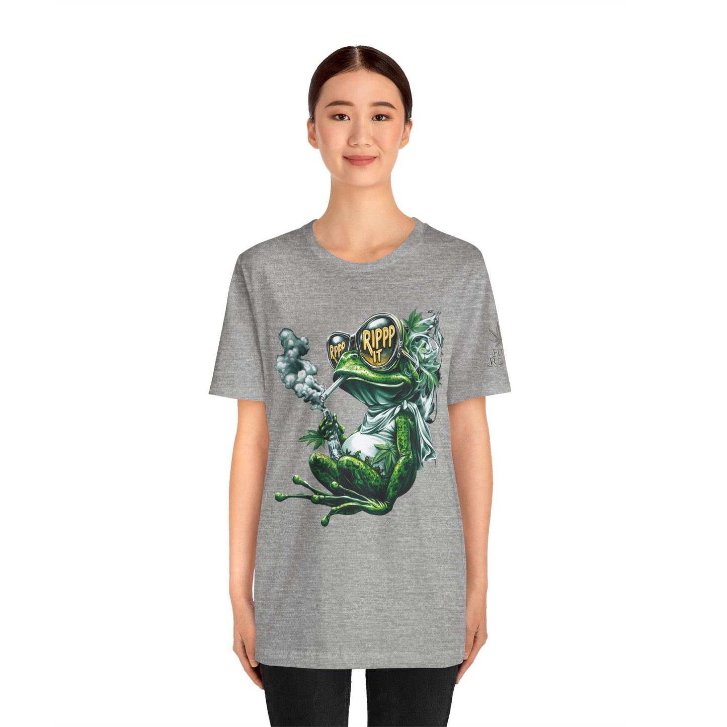 RIPPP IT Cosmic Frog Tee - Premium Airlume Cotton Cannabis Culture Streetwear