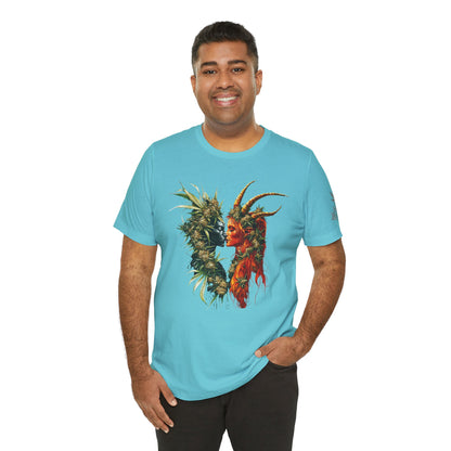 Sacred Union T-Shirt - Premium Airlume Cotton Cannabis Spirits Fantasy Art Tee