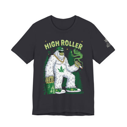 Alpine Yeti HIGH ROLLER T-Shirt - Premium Cannabis Mountain Culture Apparel