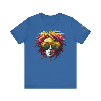 Rasta Cannabis Portrait Tee - Reggae Culture Art Design | High Roller