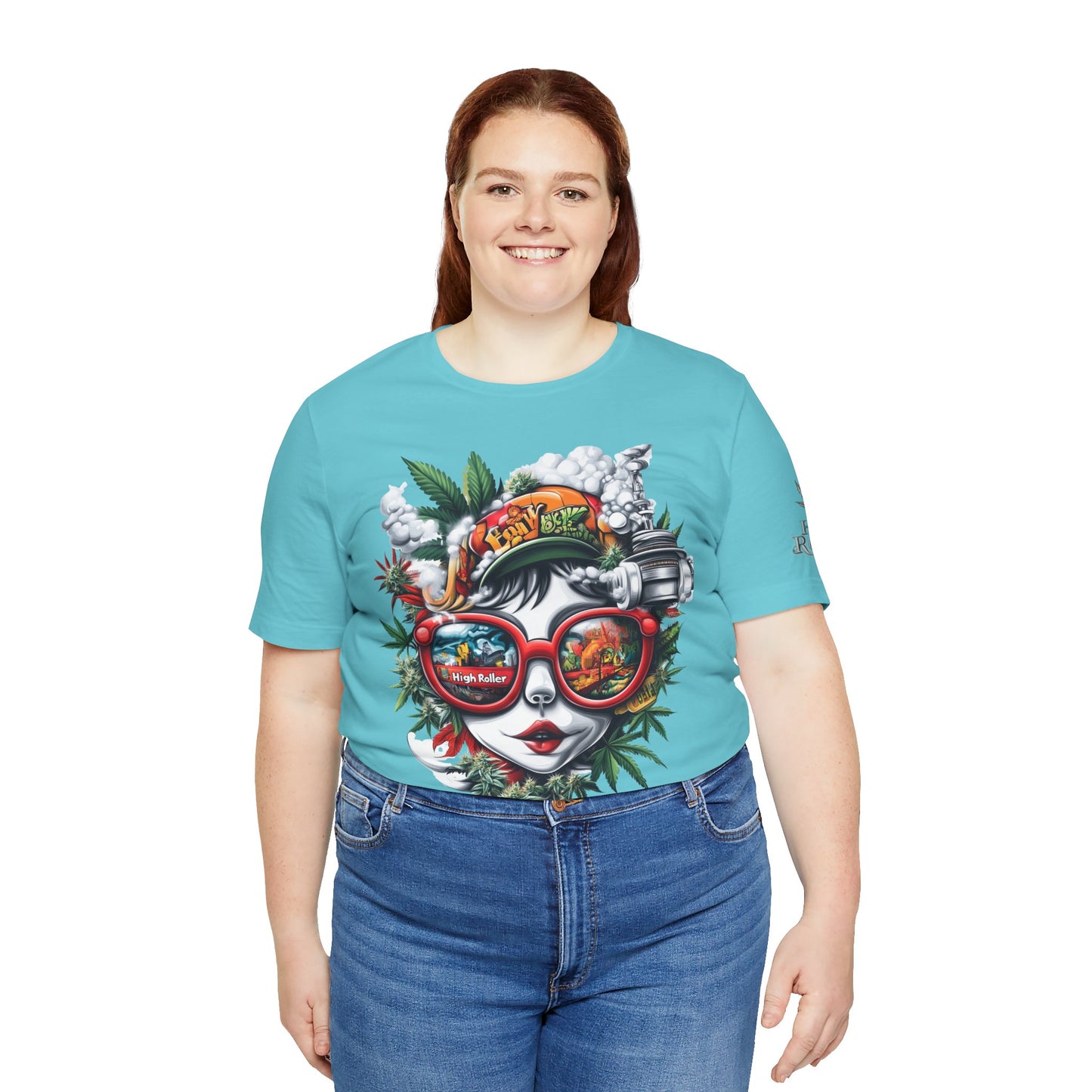 Vision Quest T-Shirt - Premium Airlume Cotton Cannabis Goddess Psychedelic Art Tee