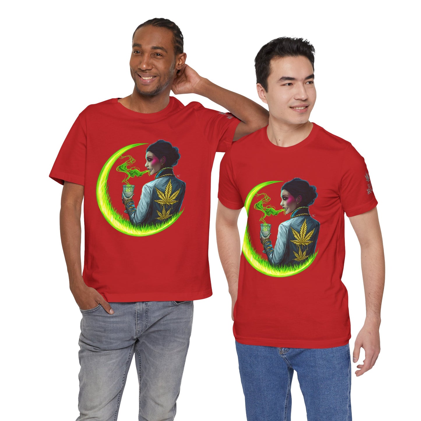 Cannabis Queen Commander T-Shirt - Premium Afrofuturistic 420 Lifestyle Apparel"