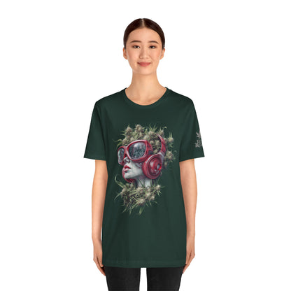 CANNABIS GODDESS TECH™ | PREMIUM FUTURISTIC ART TEE