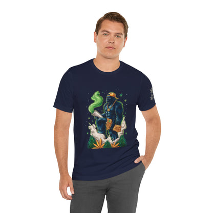 Bigfoot Cannabis Scholar T-Shirt - Premium Sasquatch 420 Lifestyle Apparel