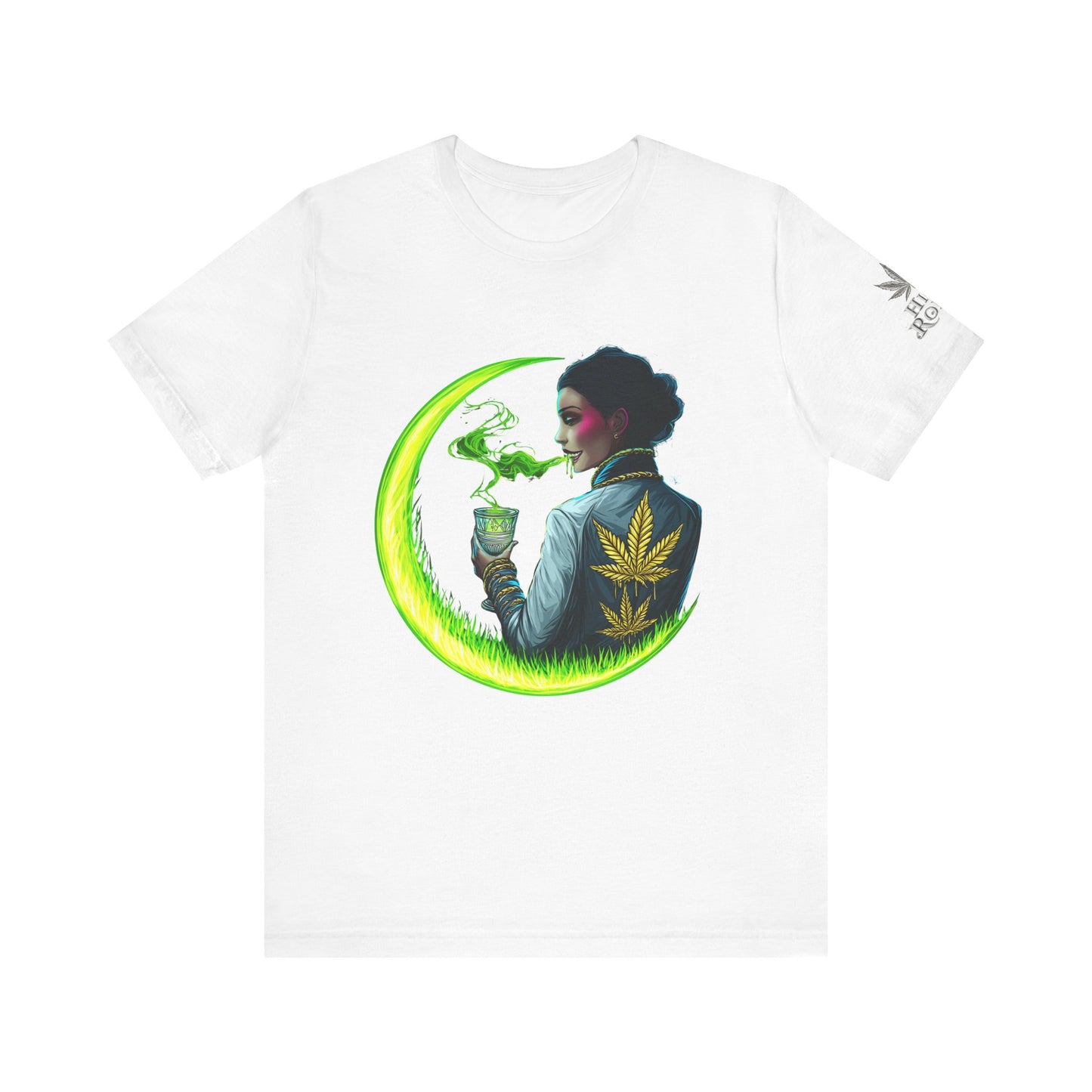 Cannabis Queen Commander T-Shirt - Premium Afrofuturistic 420 Lifestyle Apparel"