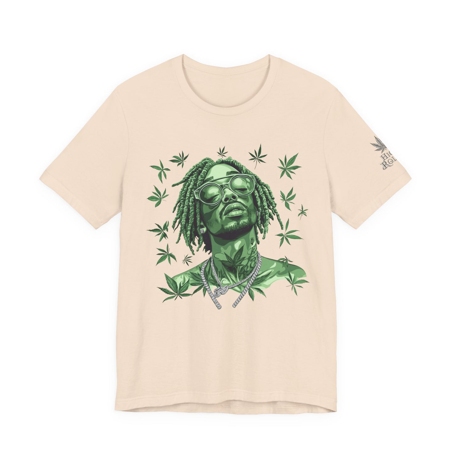 Elevated Vision Green Dream Tee - Premium Airlume Cotton Cannabis Culture Art