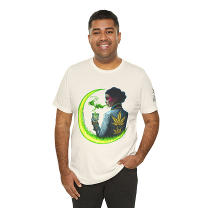 Cannabis Queen Commander T-Shirt - Premium Afrofuturistic 420 Lifestyle Apparel"