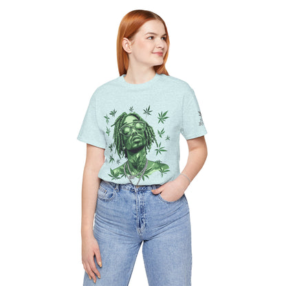 Elevated Vision Green Dream Tee - Premium Airlume Cotton Cannabis Culture Art