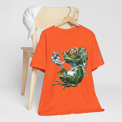 RIPPP IT Cosmic Frog Tee - Premium Airlume Cotton Cannabis Culture Streetwear