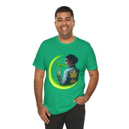 Cannabis Queen Commander T-Shirt - Premium Afrofuturistic 420 Lifestyle Apparel"