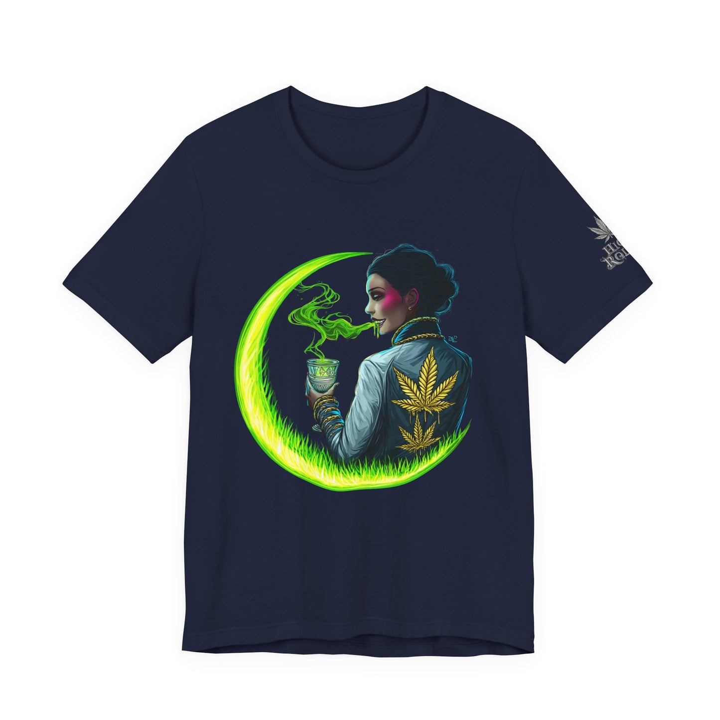 Cannabis Queen Commander T-Shirt - Premium Afrofuturistic 420 Lifestyle Apparel"