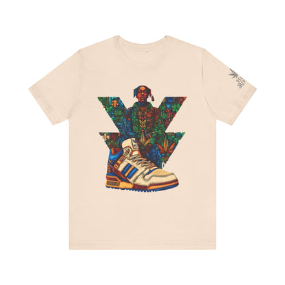 High Roller Trefoil Cannabis Sneaker T-Shirt - Premium 420 Hip-Hop Sneakerhead Street Culture Botanical Art Apparel