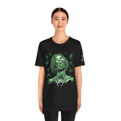 Elevated Vision Green Dream Tee - Premium Airlume Cotton Cannabis Culture Art