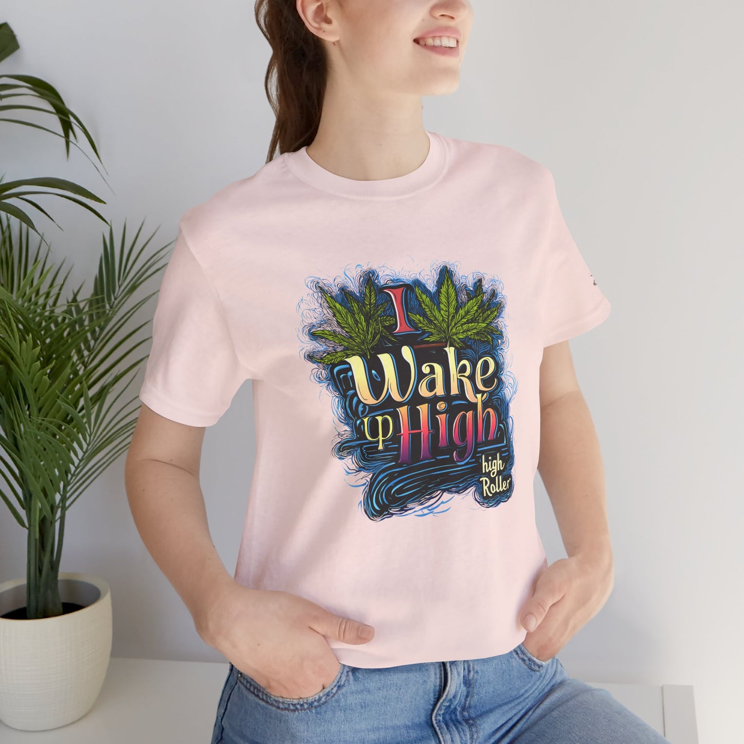 Wake Up High™ | Premium Cannabis Art Tee - Limited Edition | High Roller
