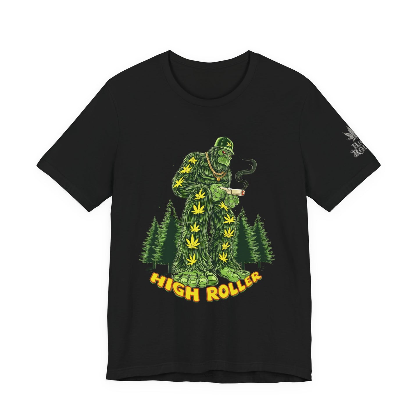 Cannabis Sasquatch Forest King T-Shirt - Premium Bigfoot 420 Lifestyle Apparel"