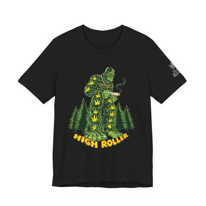 Cannabis Sasquatch Forest King T-Shirt - Premium Bigfoot 420 Lifestyle Apparel"
