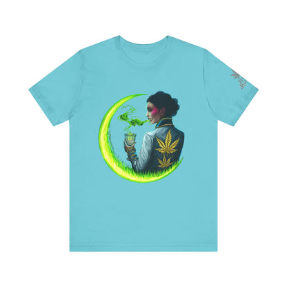 Cannabis Queen Commander T-Shirt - Premium Afrofuturistic 420 Lifestyle Apparel"