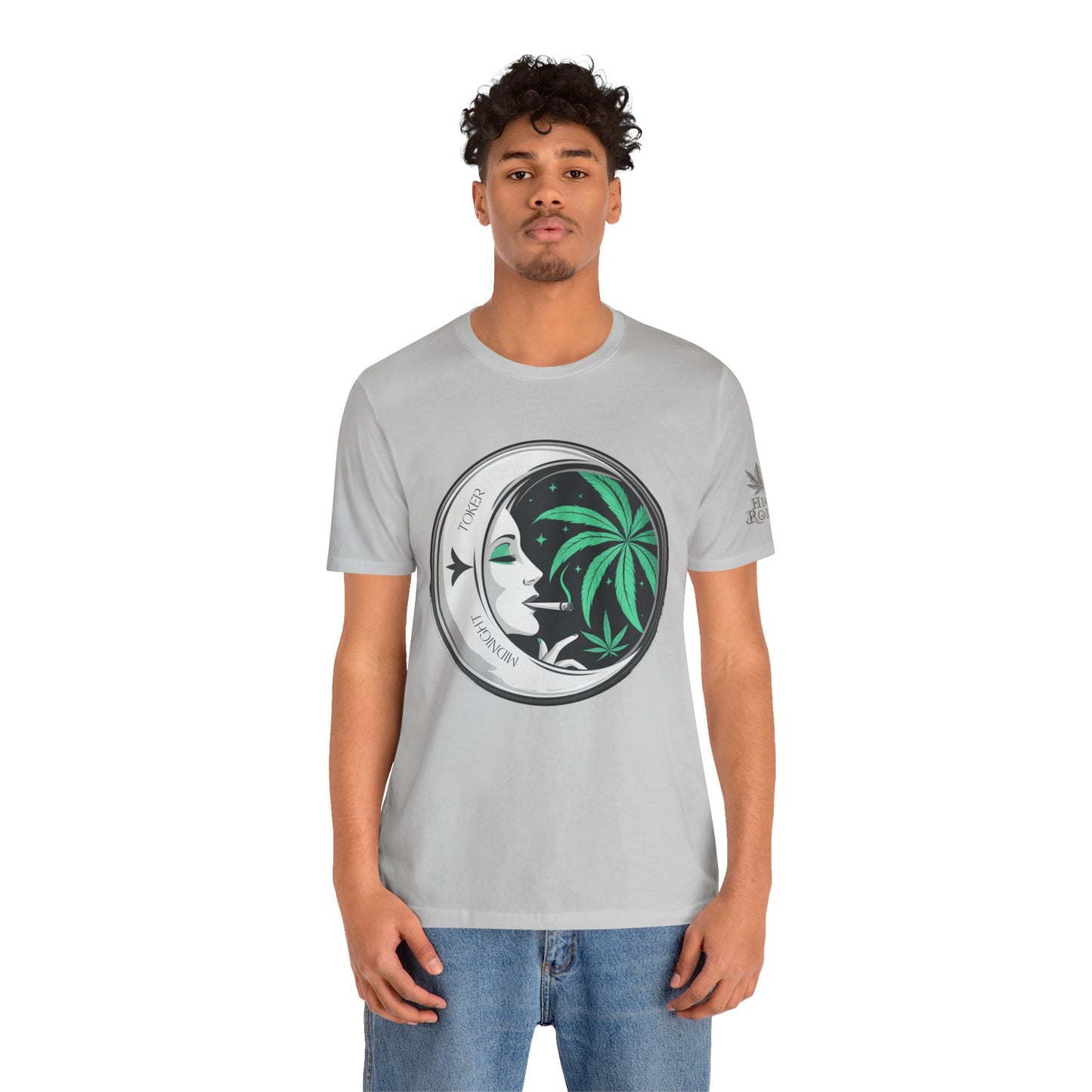 Toker Girl Coin Tee - Vintage Cannabis Portrait Art Design | High Roller