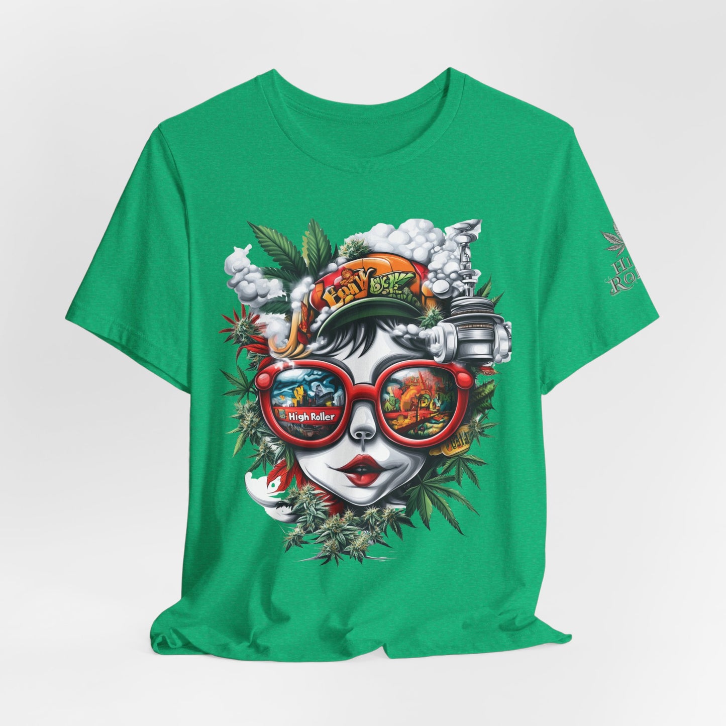 Vision Quest T-Shirt - Premium Airlume Cotton Cannabis Goddess Psychedelic Art Tee