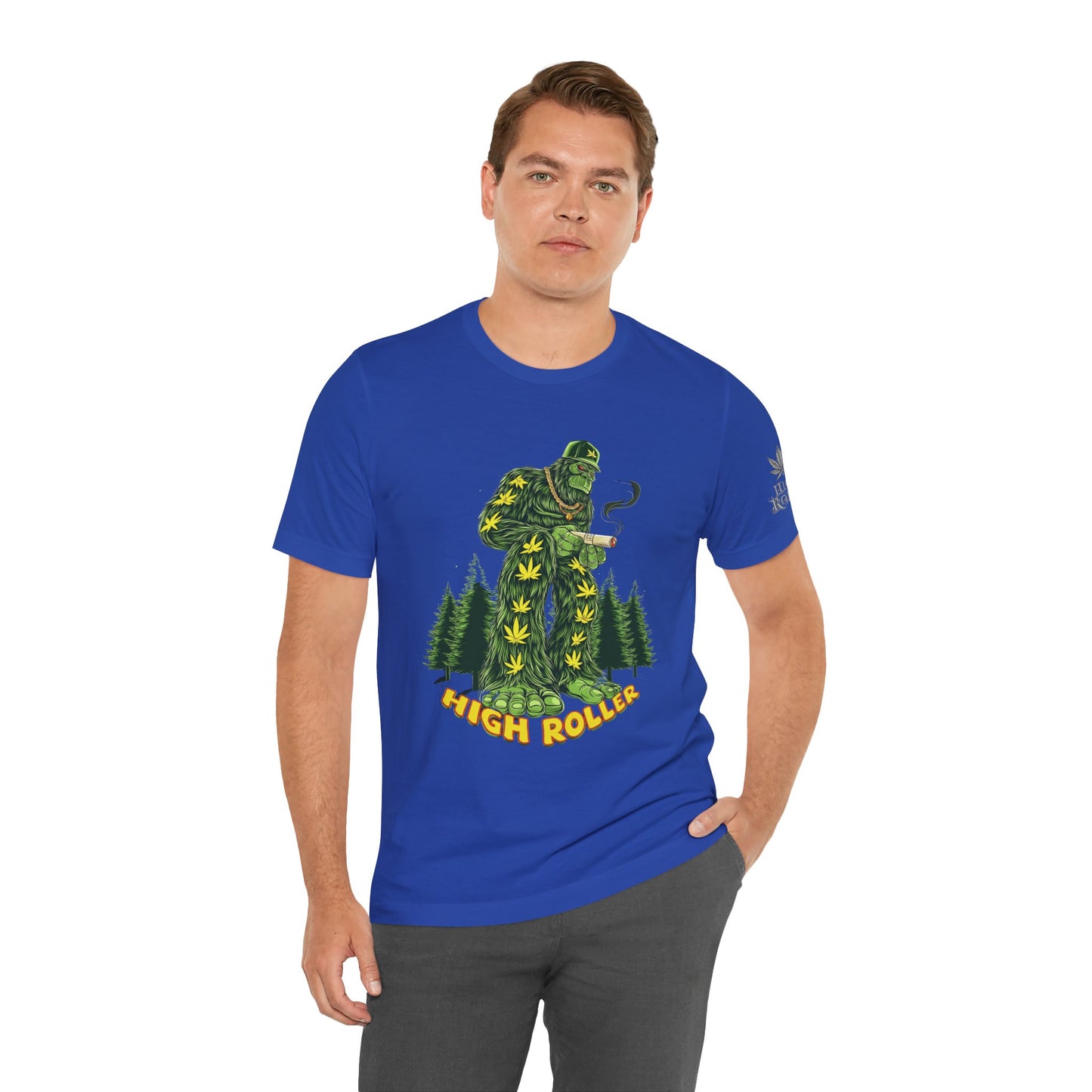 Cannabis Sasquatch Forest King T-Shirt - Premium Bigfoot 420 Lifestyle Apparel"