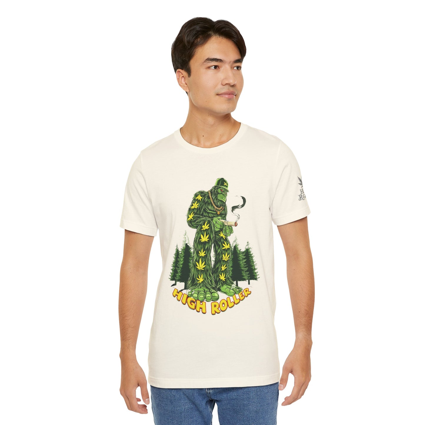 Cannabis Sasquatch Forest King T-Shirt - Premium Bigfoot 420 Lifestyle Apparel"