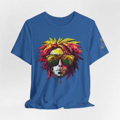 Rasta King Tee - Premium Airlume Cotton Cannabis Culture Reggae Warrior Art