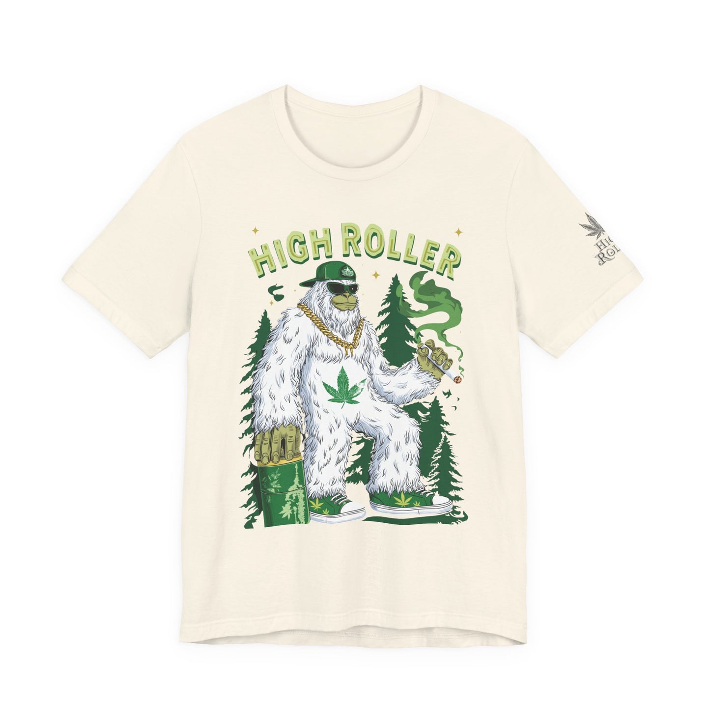 Alpine Yeti HIGH ROLLER T-Shirt - Premium Cannabis Mountain Culture Apparel