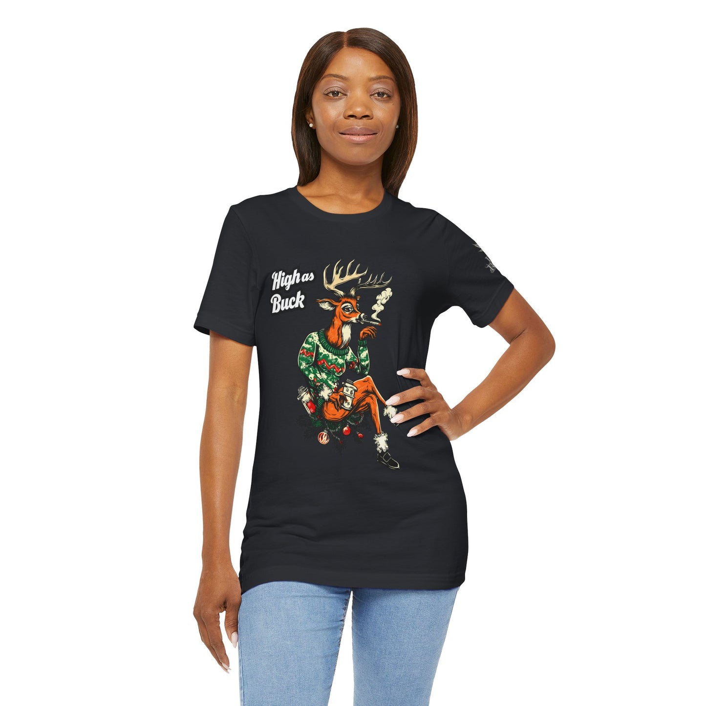 HIGH AS BUCK CHRISTMAS™ | PREMIUM HOLIDAY CANNABIS TEE