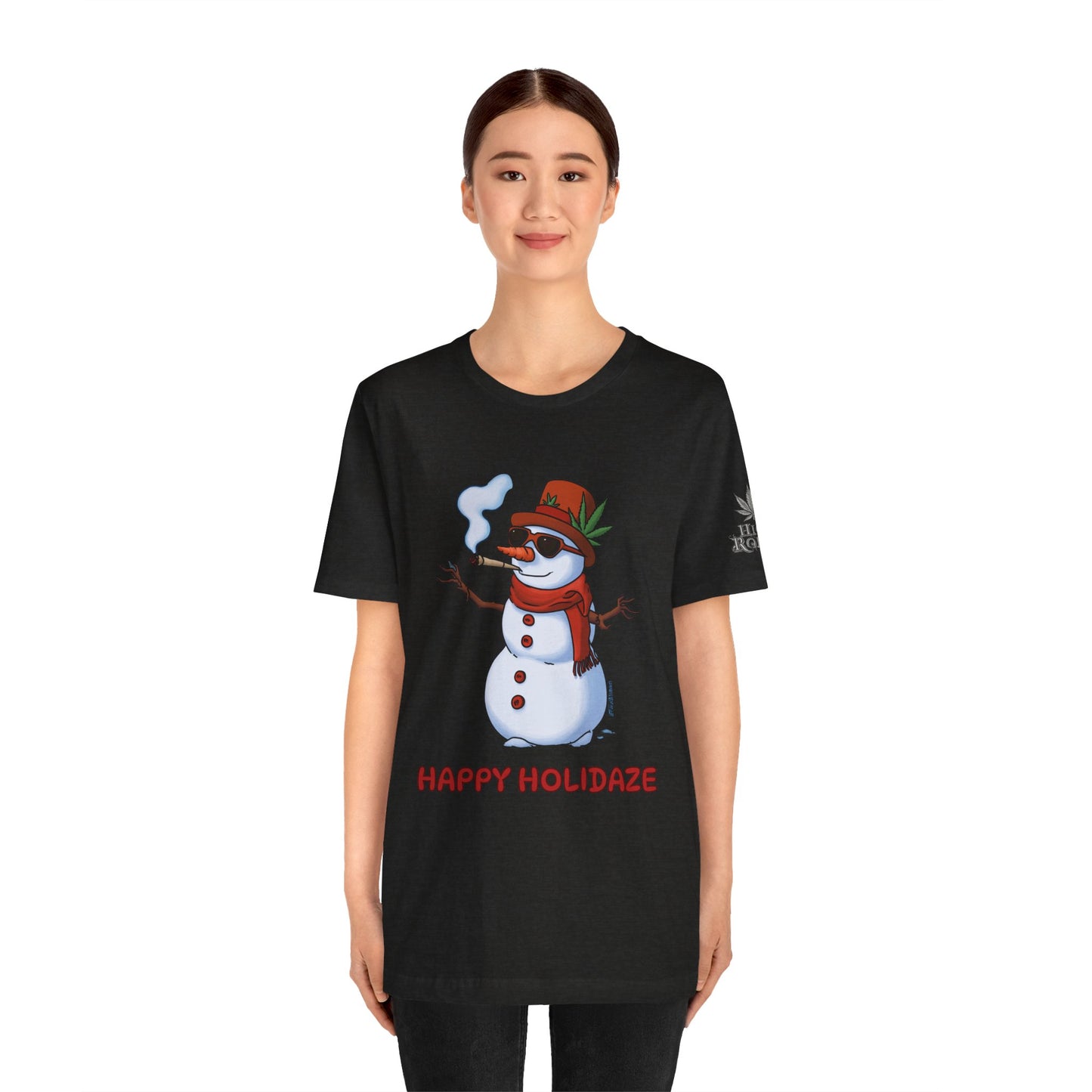 Happy Holidaze Premium Cannabis Christmas T-Shirt