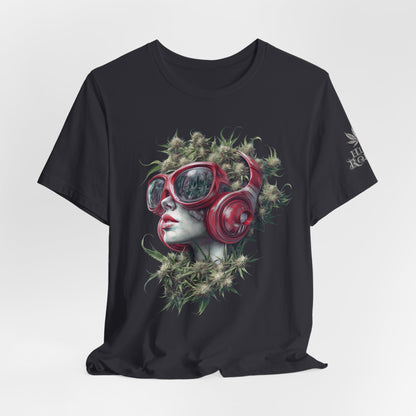CANNABIS GODDESS TECH™ | PREMIUM FUTURISTIC ART TEE