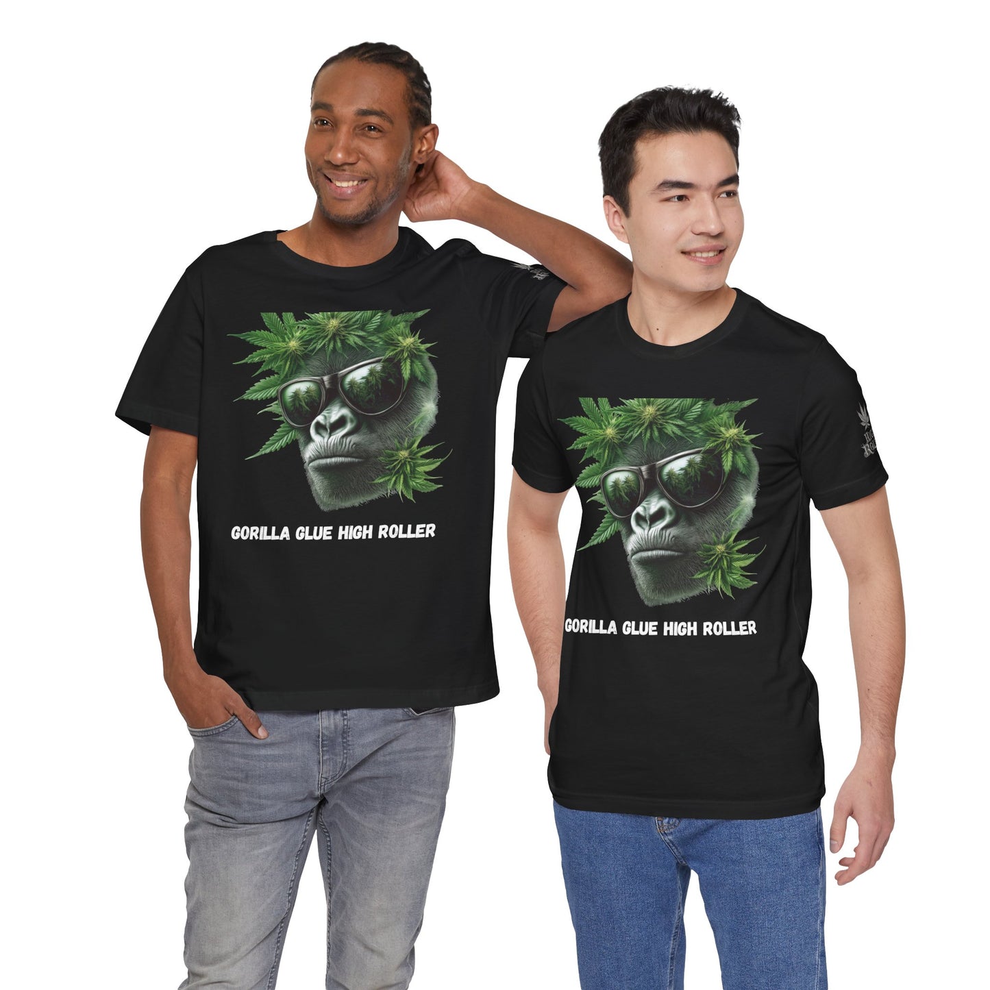 Gorilla Glue Elite Tee - Premium Airlume Cotton Cannabis Strain Culture Black Shirt