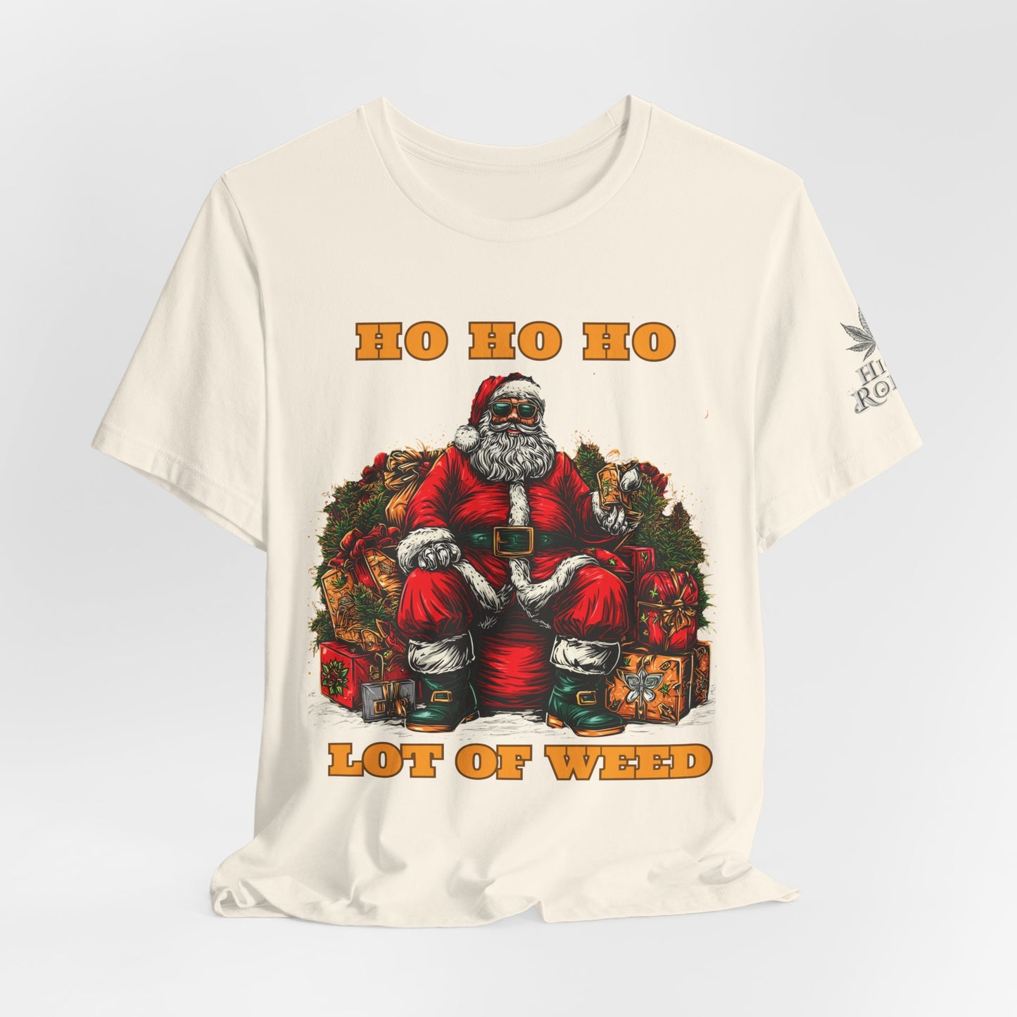 Ho Ho Ho Lot Of Weed Premium Cannabis Christmas T-Shirt