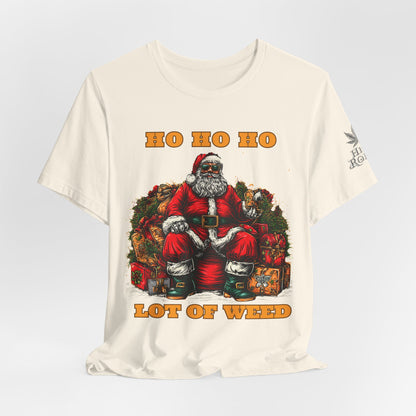 Ho Ho Ho Lot Of Weed Premium Cannabis Christmas T-Shirt