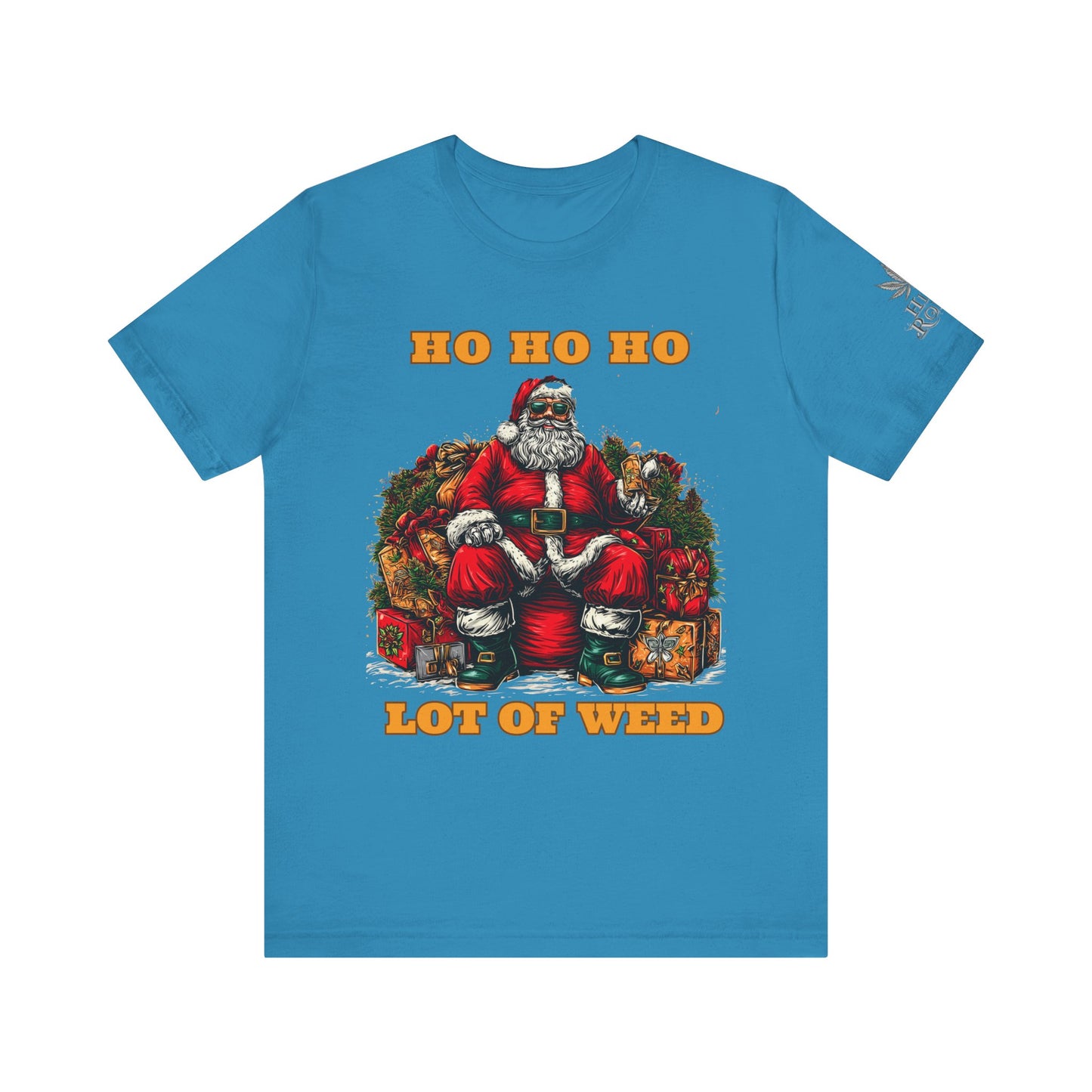 Ho Ho Ho Lot Of Weed Premium Cannabis Christmas T-Shirt