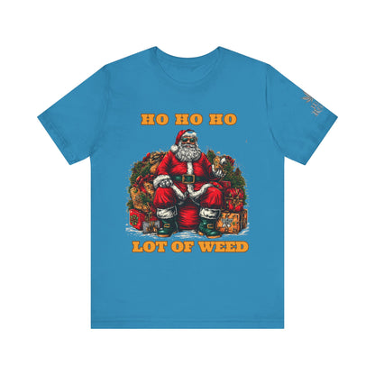 Ho Ho Ho Lot Of Weed Premium Cannabis Christmas T-Shirt