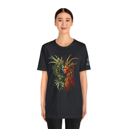 Sacred Union T-Shirt - Premium Airlume Cotton Cannabis Spirits Fantasy Art Tee