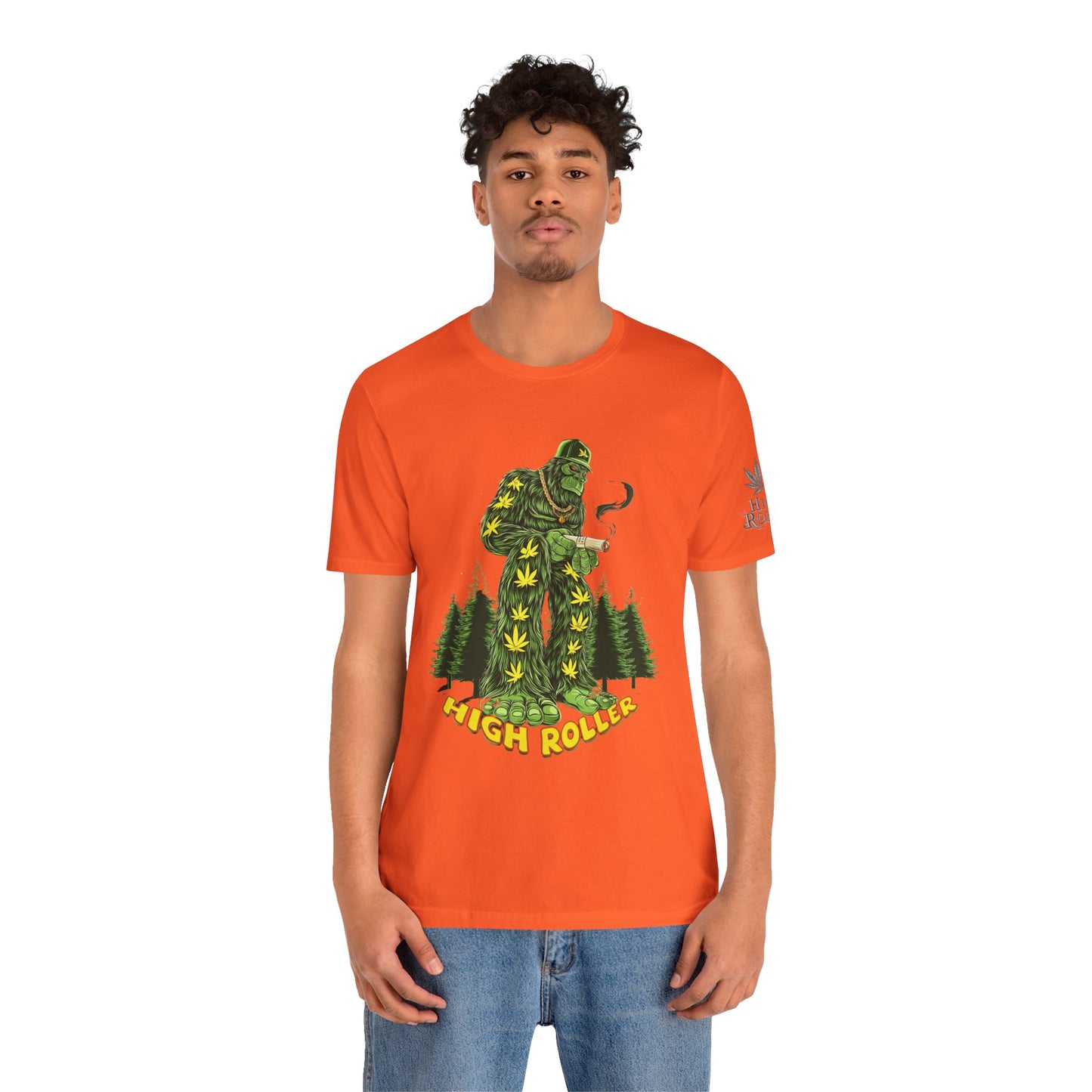 Cannabis Sasquatch Forest King T-Shirt - Premium Bigfoot 420 Lifestyle Apparel"