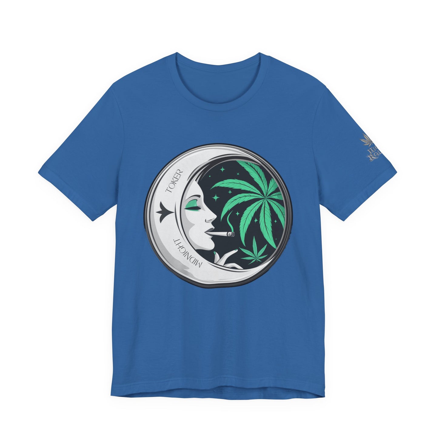 Toker Girl Coin Tee - Vintage Cannabis Portrait Art Design | High Roller
