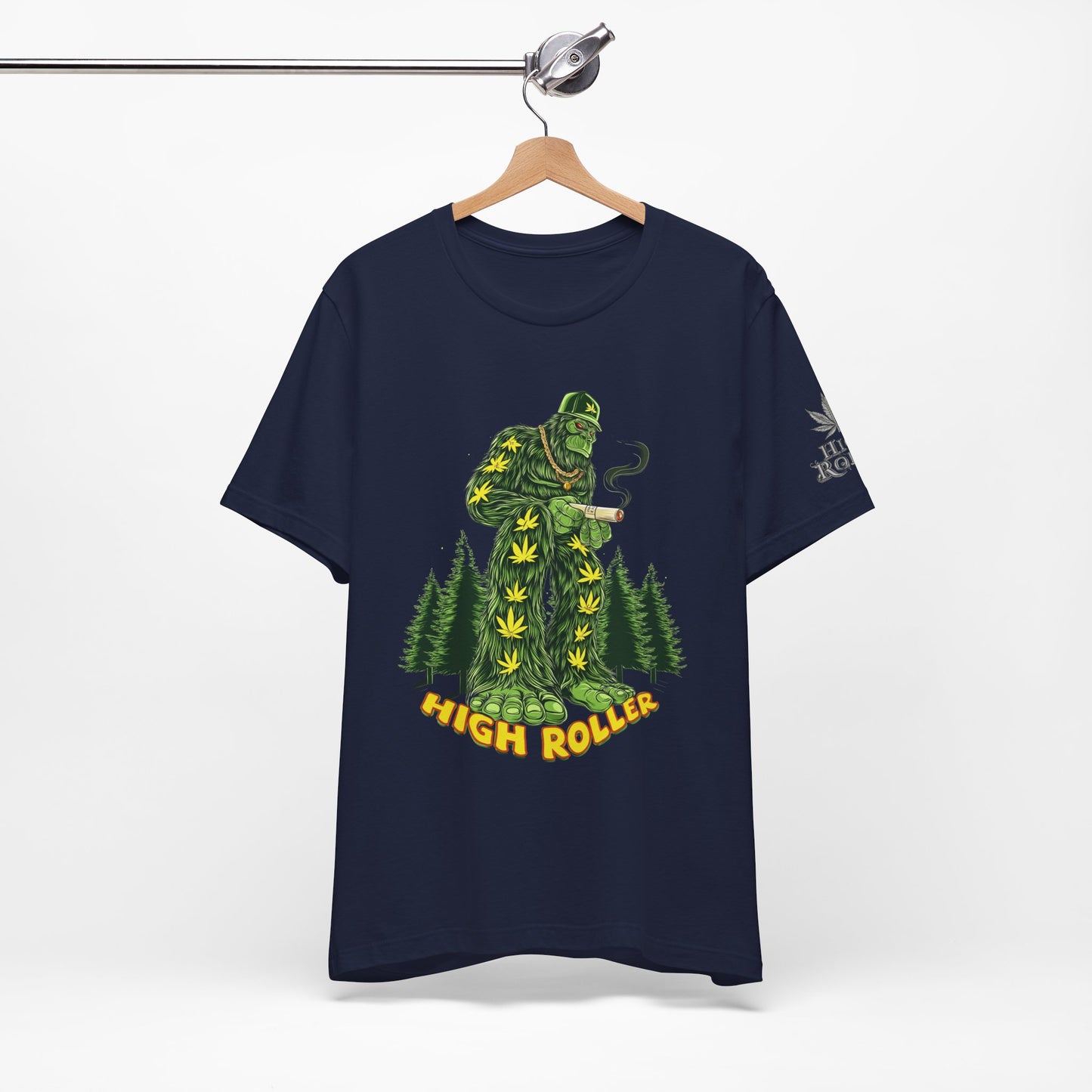Cannabis Sasquatch Forest King T-Shirt - Premium Bigfoot 420 Lifestyle Apparel"